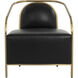 Cicero Cantina Black Lounge Chair